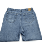 Vintage Lee Jeans Mens 36x31 Blue Medium Wash Denim Straight Leg Distressed 90s