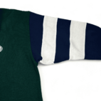 Vintage Dunlop Sweater 90s Color Block Polo Sweatshirt Adult MEDIUM