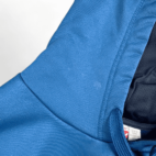 Puma Sweater Blue Spell Out Stitched Logo Hoodie Sweatshirt Adult MEDIUM
