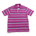 Vintage Penguin Polo Shirt Original Grand Slam Munsingwear Purple Striped 80s Adult LARGE