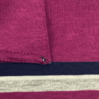 Vintage Penguin Polo Shirt Original Grand Slam Munsingwear Purple Striped 80s Adult LARGE