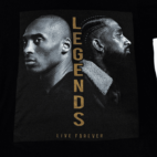 Kobe Bryant Shirt Legends Live Forever Nipsey Hussle Adult MEDIUM