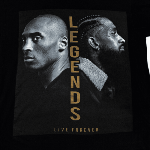 Kobe Bryant Shirt Legends Live Forever Nipsey Hussle Adult MEDIUM