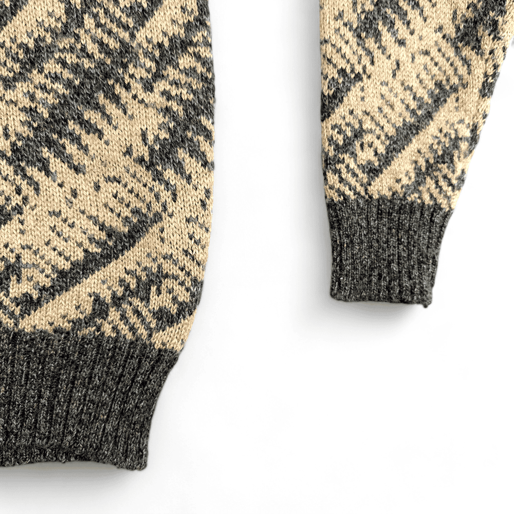 Vintage Abstract Sweater 90s Brown JT Beckett Adult MEDIUM-3 Vintage Abstract Sweater 90s Brown JT Beckett Adult MEDIUM