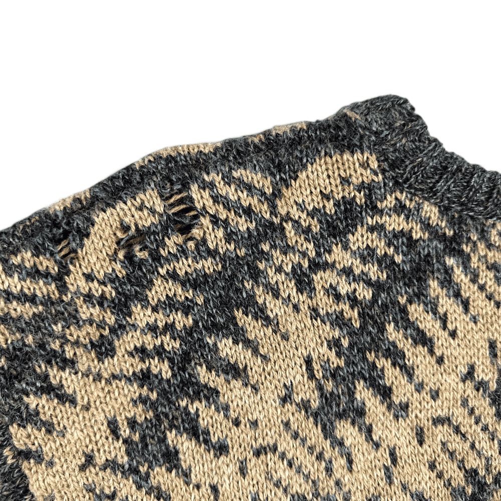 Vintage Abstract Sweater 90s Brown JT Beckett Adult MEDIUM-4 Vintage Abstract Sweater 90s Brown JT Beckett Adult MEDIUM