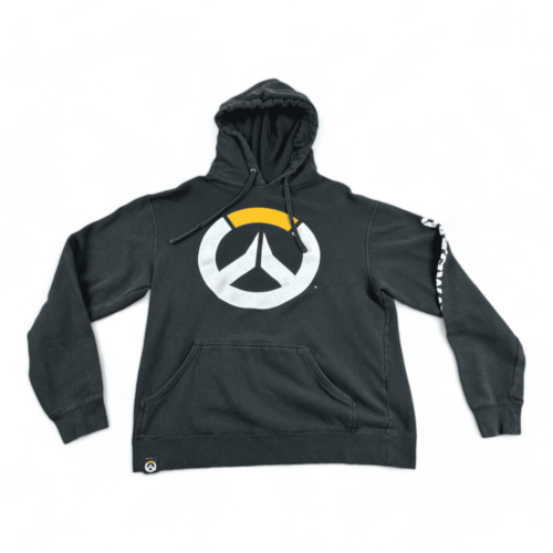 Overwatch Sweater Black Hoodie Pullover Adult MEDIUM