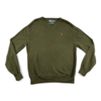 Vintage Polo Ralph Lauren Sweater 90s Green Pullover Small Pony Adult LARGE