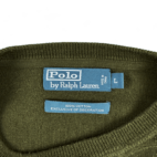 Vintage Polo Ralph Lauren Sweater 90s Green Pullover Small Pony Adult LARGE