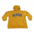 Vintage Tommy Hilfiger Sweater Yellow Spell Out Hoodie Sweatshirt Adult LARGE