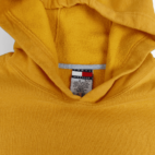 Vintage Tommy Hilfiger Sweater Yellow Spell Out Hoodie Sweatshirt Adult LARGE