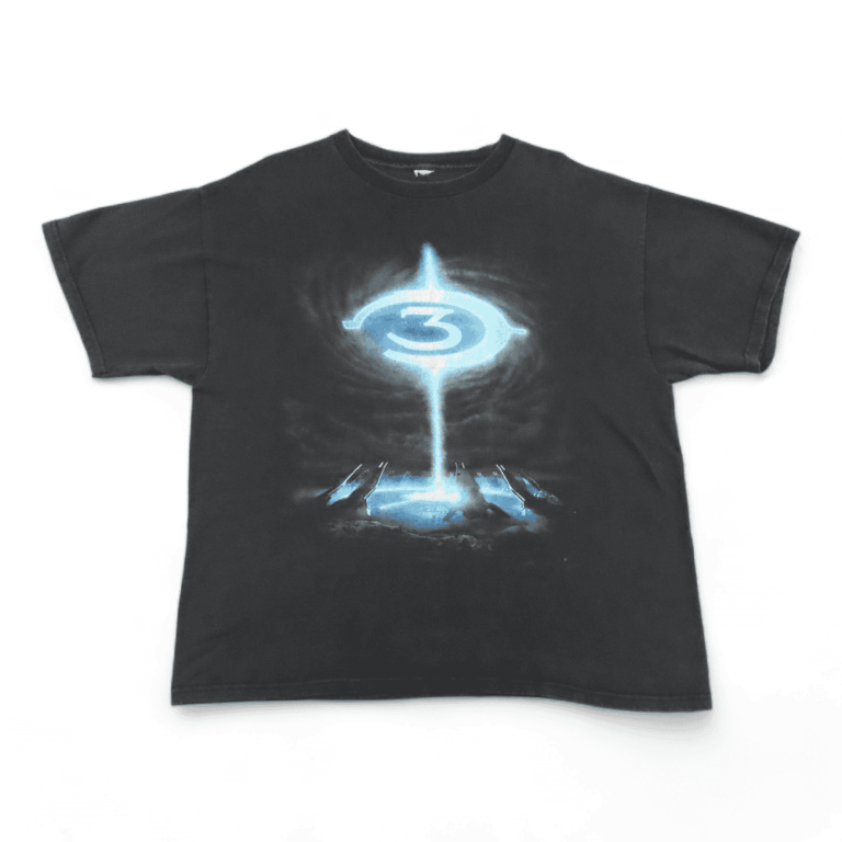 Halo 3 Shirt Black 2007 Video Game Promo Xbox Adult EXTRA LARGE