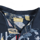 Vintage Fishing Polo Shirt 90s Blue Nautical Sailboats Ocean Adult EXTRA LARGE