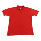 Patagonia Polo Shirt Red Organic Cotton Mens Adult MEDIUM