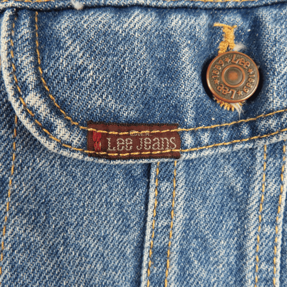 Vintage Lee Jean Jacket 90s Denim Blue Medium Wash Adult LARGE-6 Vintage Lee Jean Jacket 90s Denim Blue Medium Wash Adult LARGE
