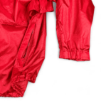 Vintage Eddie Bauer Jacket 80s Red Windbreaker Vented Convertible Hood Adult LARGE