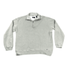 Nat Nast Sweater Gray Quarter Zip Pullover Luxury Originals Adult LARGE