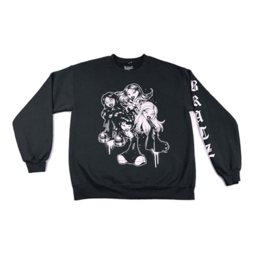 Bratz Sweater Black Pink Adult MEDIUM