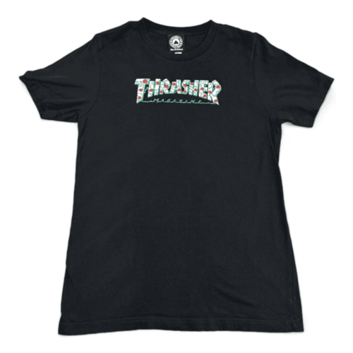 Thrasher Skateboard Magazine Shirt Black Adult MEDIUM