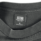 OBEY Shirt Black Long Sleeve Spell Out Adult MEDIUM
