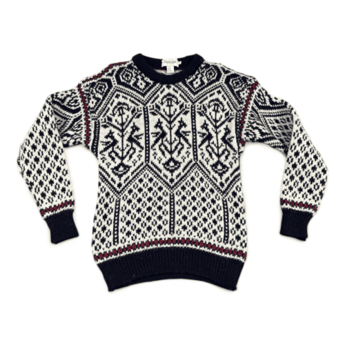 Vintage Wool Sweater 80s Gleneden Fair Isle Adult MEDIUM