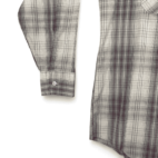 Vintage Plaid Shirt Kingsport 90s Gray Purple Plaid Adult LARGE