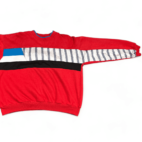 Vintage Color Block Sweater 90s Red St Johns Bay Sport Adult LARGE