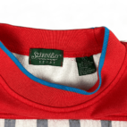 Vintage Color Block Sweater 90s Red St Johns Bay Sport Adult LARGE