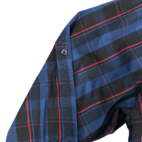 Airwalk Shirt Blue Black Red Plaid Button Down Adult LARGE