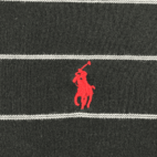 Vintage Ralph Lauren Polo Shirt Black White Stripes 90s Adult EXTRA LARGE