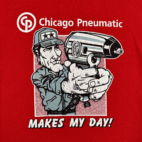 Vintage Dirty Harry Shirt Red 70s Parody Chicago Pneumatic Adult SMALL