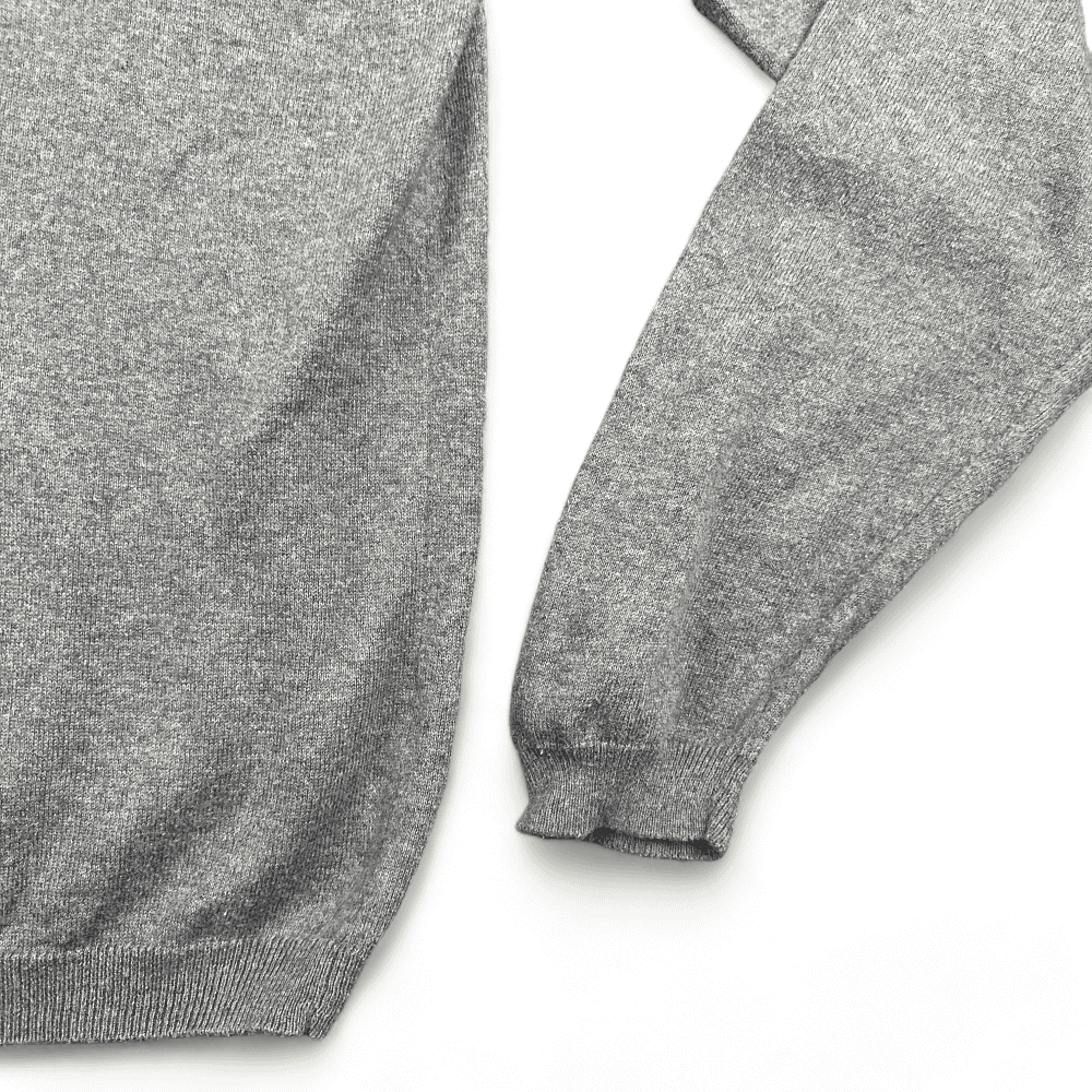 Pronto Uomo Sweater Gray Cashmere Cotton Blend Adult LARGE-4 Pronto Uomo Sweater Gray Cashmere Cotton Blend Adult LARGE