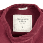 Vintage Abercrombie & Fitch Sweater Y2K Red Muscle Fit Adult SMALL