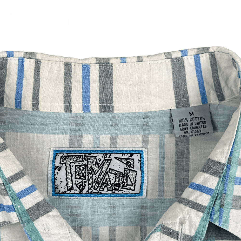 Vintage Zack Morris Shirt Rad Plaid 3/4 Sleeve Adult MEDIUM-3 Vintage Zack Morris Shirt Rad Plaid 3/4 Sleeve Adult MEDIUM