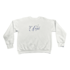 Vintage Touched By An Angel Sweater White 90s Crewneck Sweatshirt Adult LARGE