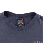 Vintage US Navy Polo Team Shirt 90s Navy Blue Adult MEDIUM