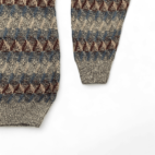JC Penney Sweater Brown Geometric Y2K Adult LARGE