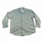Robert Graham Shirt Blue Yellow Stripes Button Down Adult EXTRA LARGE