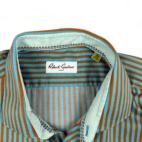 Robert Graham Shirt Blue Yellow Stripes Button Down Adult EXTRA LARGE