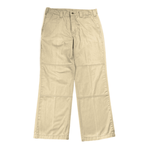 Carhartt Pants Khaki Brown Beige Tan Double Knee Loose Fit Mens 33x29