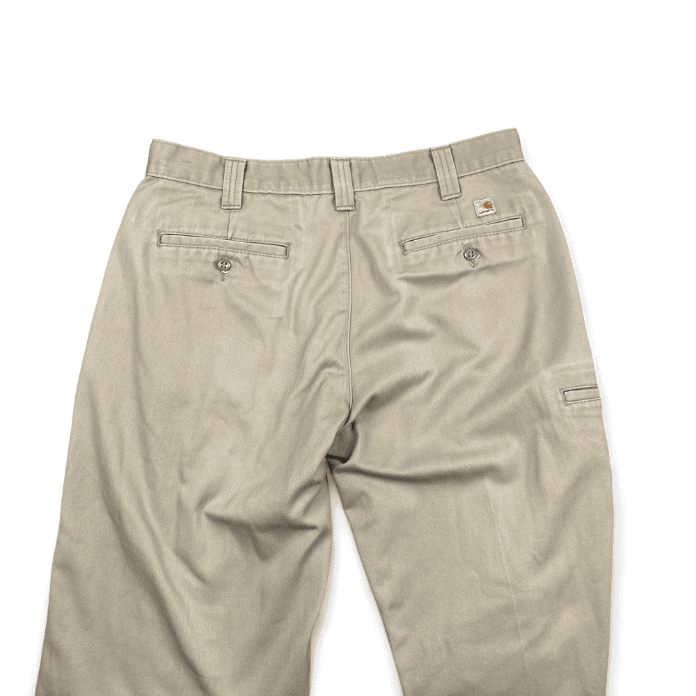 Carhartt Pants Khaki Brown Beige Tan Double Knee Loose Fit Mens 34x30-4 Carhartt Pants Khaki Brown Beige Tan Double Knee Loose Fit Mens 34x30
