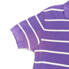 Vintage Ralph Lauren Polo Shirt 90s Purple White Stripe Small Pony Adult MEDIUM