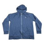 Nike Sweater Blue Zip Hoodie Logo Spell Out Raglan Adult MEDIUM