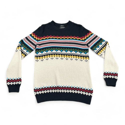 American Eagle Sweater White Black Aztec Adult MEDIUM