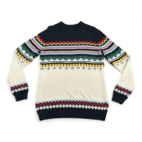 American Eagle Sweater White Black Aztec Adult MEDIUM