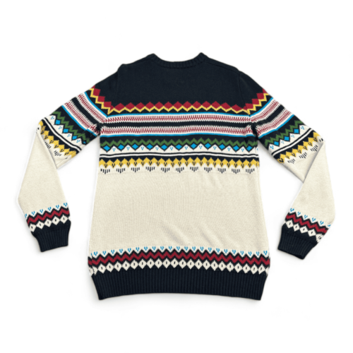 American Eagle Sweater White Black Aztec Adult MEDIUM