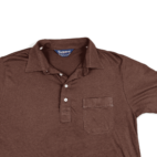 Vintage Arrow Polo Shirt 70s Brown Pocket Adult SMALL