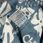 Chive On Hawaiian Shirt Blue White Botanical Crown Tipsy Elves Adult 2XL