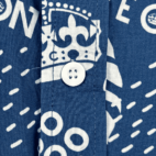 Chive On Hawaiian Shirt Blue White Botanical Crown Tipsy Elves Adult 2XL
