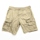 Wrangler Cargo Shorts Brown Relaxed Fit Stretch Mens 36