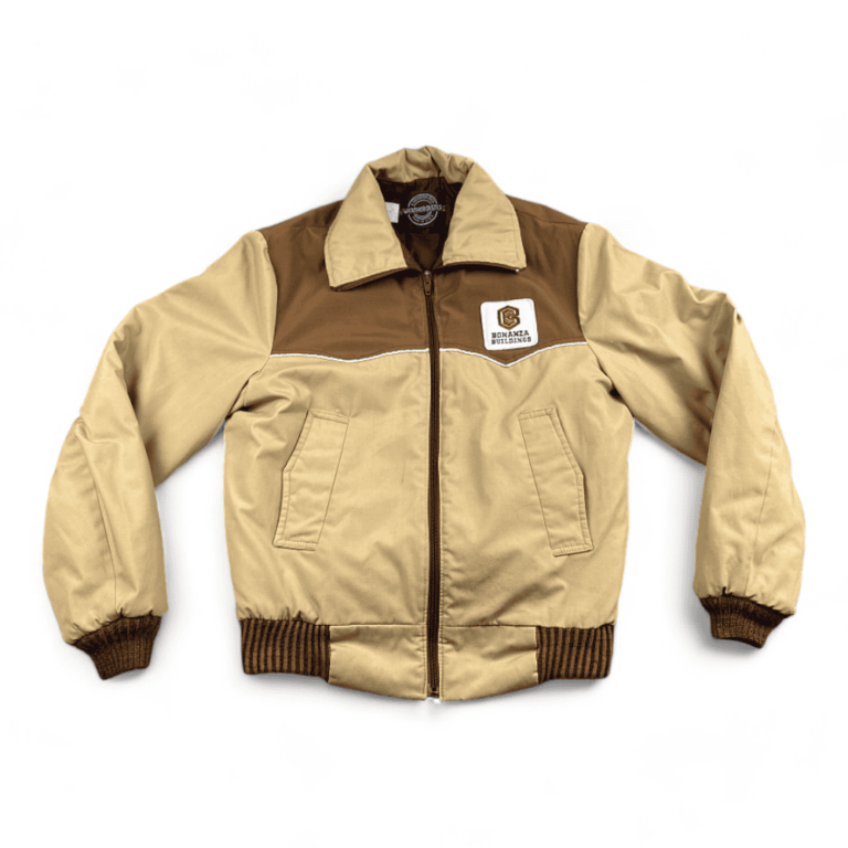 Vintage Western Jacket Weathercaster Brown Yoke Rancher Workwear Adult SMALL